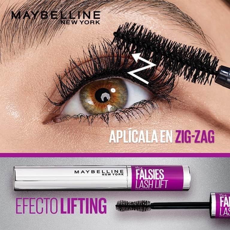 Mascara falsies lash lift very black a prueba de agua Maybelline - Gloss  Cosmetics